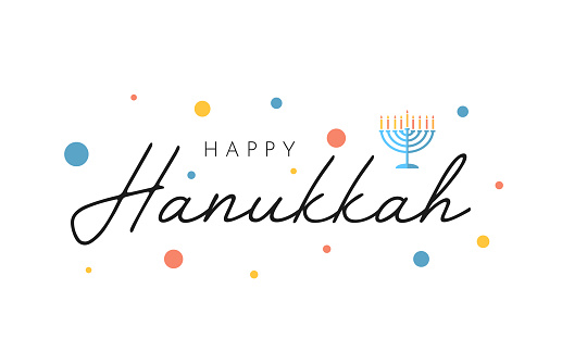 Happy Hanukkah card, background. Vector illustration. EPS10