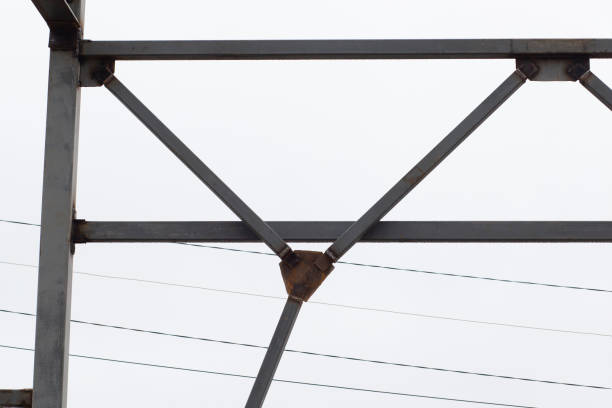 istock Metal structures on the construction of a house. 1437731545