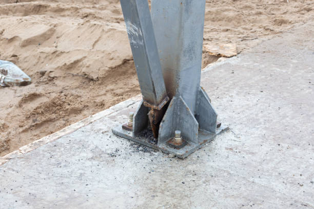 istock Metal structures on the construction of a house. 1437731576