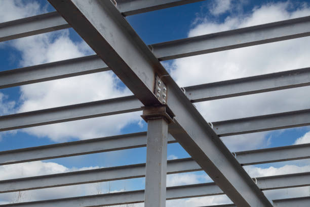 istock Metal structures on the construction of a house. 1437731587