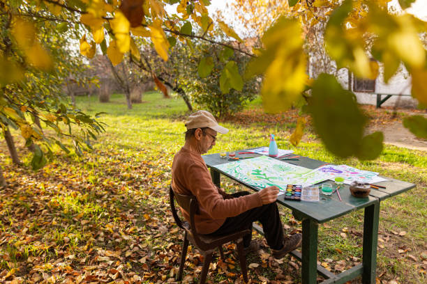 istock An art painting activity in the garden 1437734471