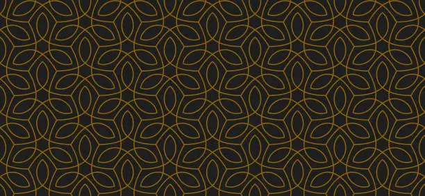 Vector illustration of Elegant seamless vector pattern. Luxury geometric abstract background.