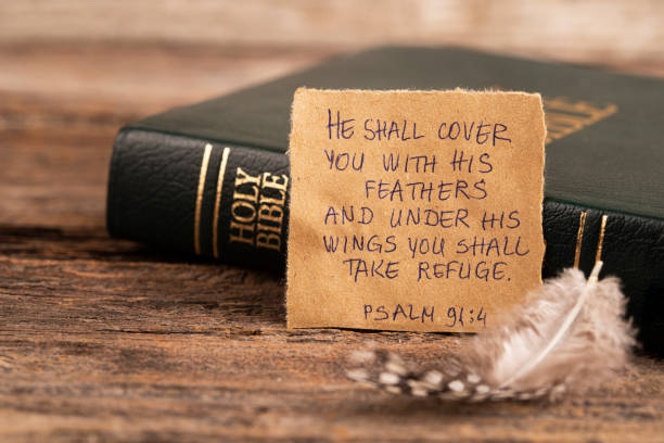 istock Handwritten Bible quote 1437748946