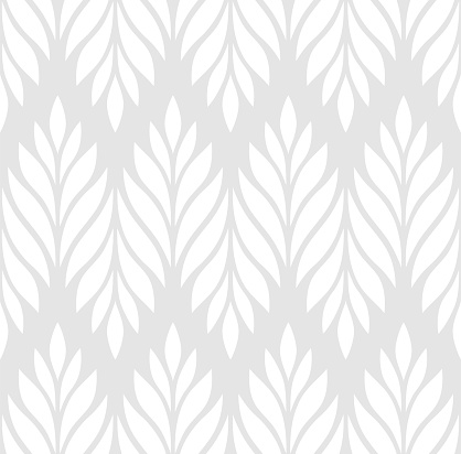 Geometric seamless pattern with leaves. Stylish abstract floral background. Vector illustration.
