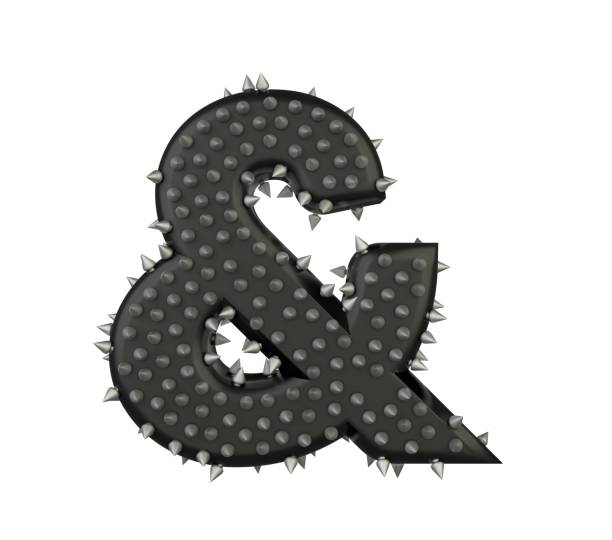 istock Spike Leather Themed Font  And Symbol 1437749474
