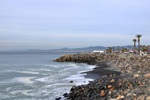 2022년 9월 23일 - 남아프리카공화국 케이프타운: 해안가에서 바라보는 바다 전망 - green point 뉴스 사진 이미지