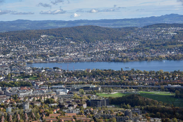istock Panaromic views from Uetliberg in Zurich, Switzerland 1437752631