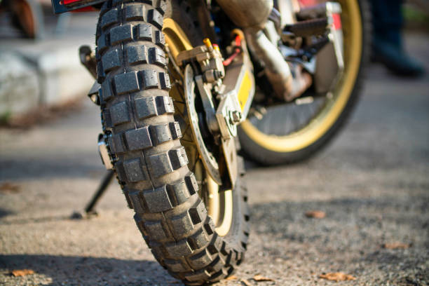 istock Motocross motorcycle enduro tires 1437757090