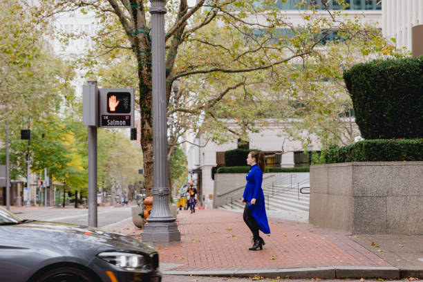 istock Confident Young Woman In Downtown Portland Oregon 1437757521
