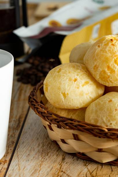 istock close up cheese bread, or brazilian pao de queijo. coffee beans 1437763890