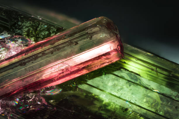 watermelon tourmaline macro detail