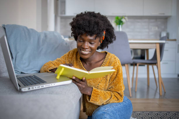 istock Young woman working from home 1437779006