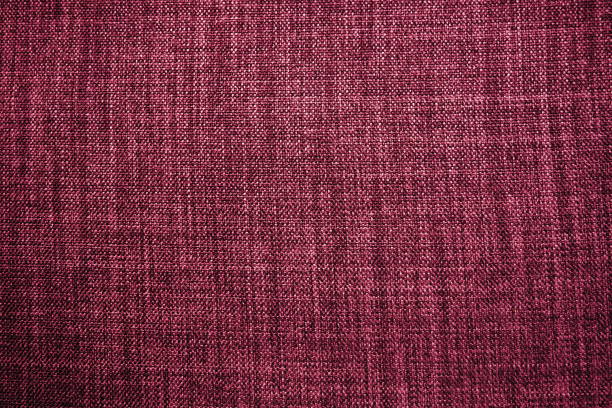 red, burgundy background fabric texture. a piece of woolen cloth is neatly laid out on the surface. weave and textile texture. dress fabric or for kitchen needs, tablecloth or curtains, close-up dash. - seam macro rough striped imagens e fotografias de stock