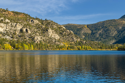 Fall view of Silver Lake, California