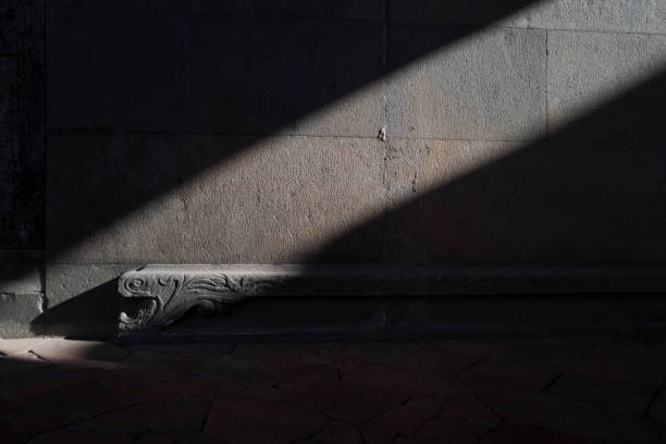 The sun shines on the stone carvings of the ancient street in Fujian Province