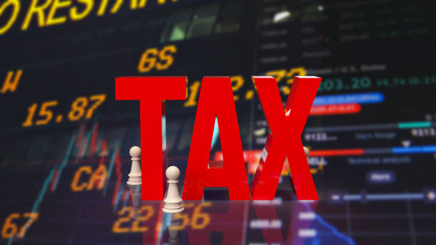 istock The  red tax on chart  background for business concept 3d rendering 1437796725