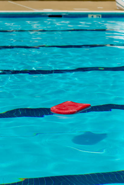 istock A Red Kickboard Floating in a Swimming Pool 1437804306
