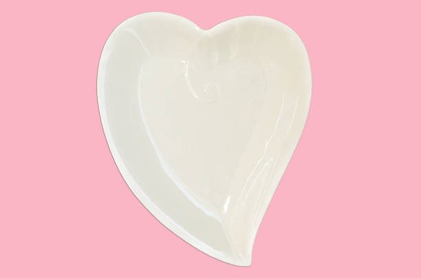 istock valentines day mock up with ceramic plate shape heart 1437804499