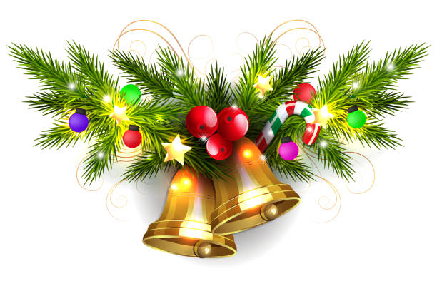 Ilustración de Dibujo Aislado Con Campanas De Color Dorado Elemento De Diseño Navideño y más Vectores Libres de Derechos de Abeto - iStock Ilustración de Dibujo Aislado Con Campanas De Color Dorado Elemento De Diseño Navideño y más Vectores Libres de Derechos de Abeto - iStock