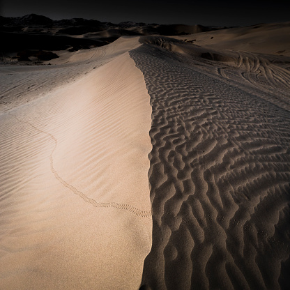 White Sands Desert in Utah at night