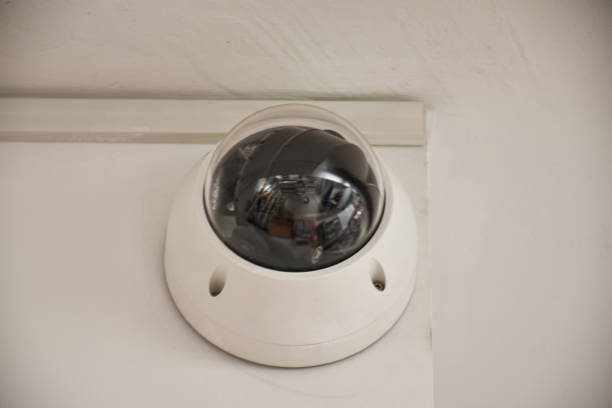 istock Security Camera System, CCTV Cameras installed indoors on the wall mounted 1437817831