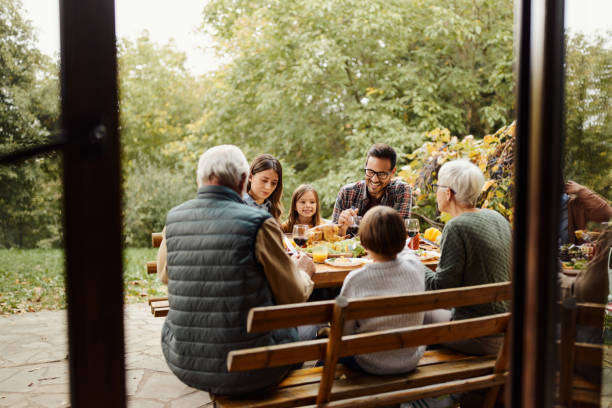 istock Family's lunch on a patio! 1437831271