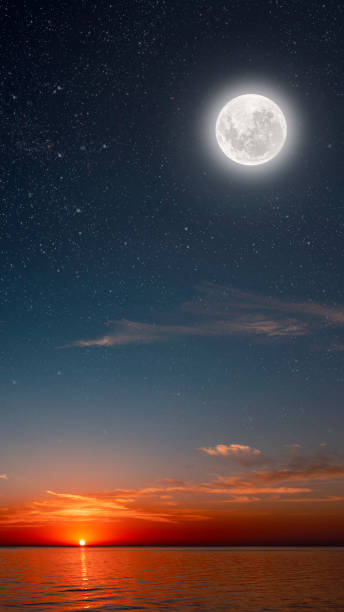 istock A backgrounds night sky with stars moon and clouds for Christmas 1437831433