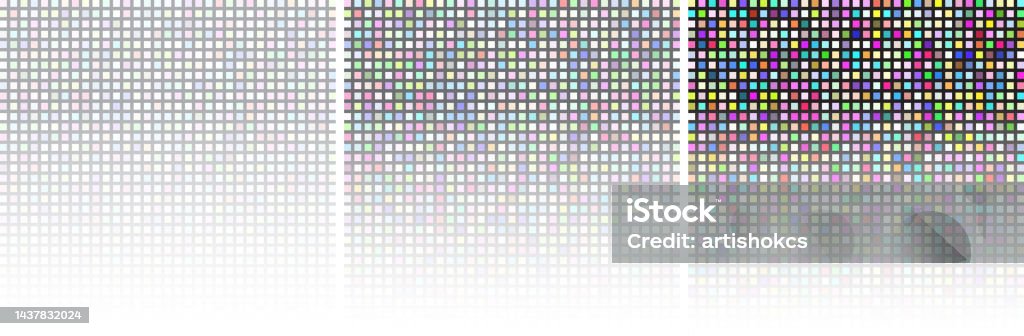 Screen Mesh Color Pattern Design Mesh Backgrounds Set Screen Patterns Abstract Gradient Banners Vector ...