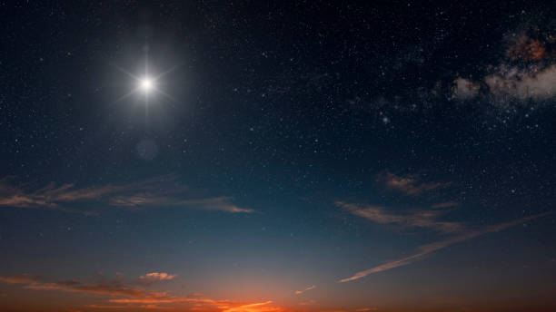 istock A backgrounds night sky with stars moon and clouds for Christmas 1437832561