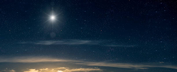 istock A backgrounds night sky with stars moon and clouds for Christmas 1437833551