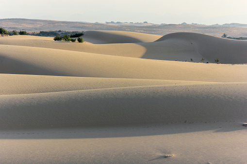 Sand Dunes of Tengger Desert near the First Bend of the Yellow River Shapotou Ningxia Zhongwei China