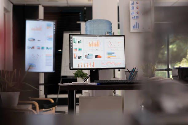 istock Financial data analysis company desk 1437838824