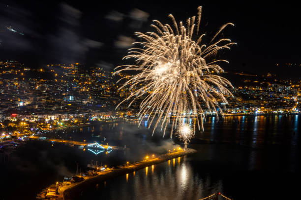 istock Fireworks to Alanya/Turkey in night 1437839253