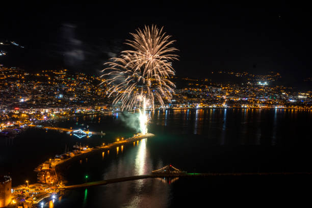 istock Fireworks to Alanya/Turkey in night 1437839723