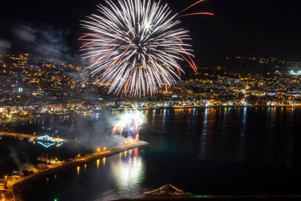 istock Fireworks to Alanya/Turkey in night 1437839919