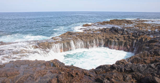 istock Water vortex, Bufadero de la Garita, Telde, Gran Canaria 1437839983