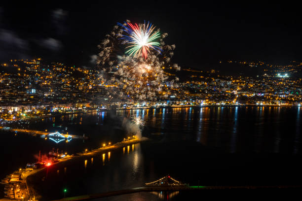 istock Fireworks to Alanya/Turkey in night 1437840257