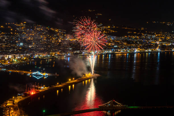 Fireworks to Alanya/Turkey in night