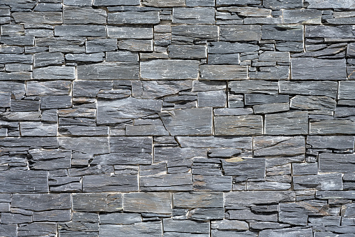 Background from an old gray slate wall