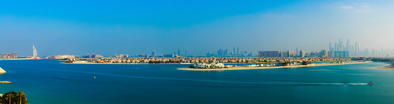 A panoramic view of beautiful Dubai, UAE