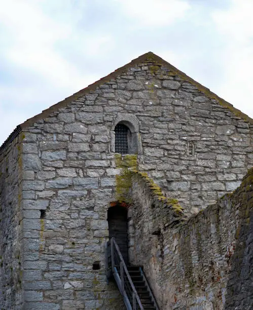 Photo of View of the watchtower of the famous Visby medieval city wall on the island of Gotland, Sweden