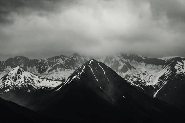 istock View of Mount Carlisle covered with snow under thick clouds on Carlisle Island 1437844933