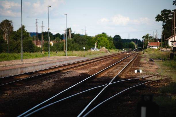 istock Railroad track  in europe 1437848716