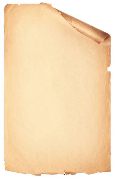 istock vintage paper scroll isolated on white, grunge papyrus texture as background 1437854217