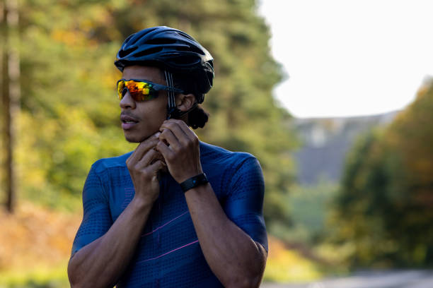 istock Fastening Helmet Ready For Bike Ride 1437855727