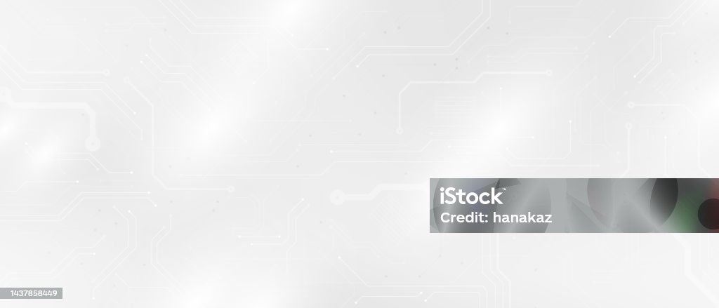 Abstract Technology White White Abstract Technology Background Vector Illustration Stock ...