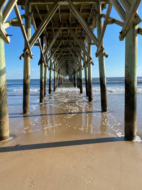 istock Surf City Pier on Topsail Island, NC 1437858663