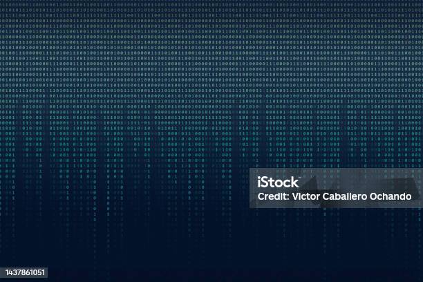 Binary Code Abstract Technology Wallpaper Of Binay Data Falling From ...