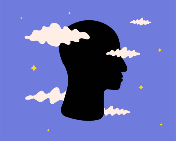 istock Brain fog is a symbol of post-covid syndrome. 1437861589
