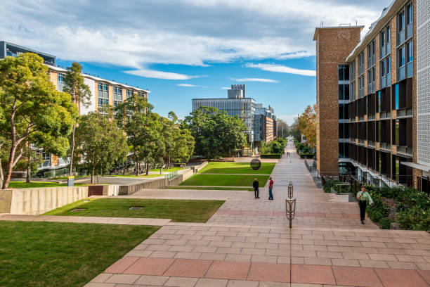 The lower campus buildings and environment of The University of New South Wales stock photo
